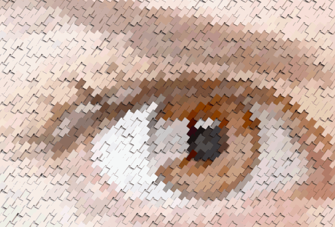 Time-dependent random POV-Ray mosaic rendering Time-dependent random POV-Ray mosaic rendering